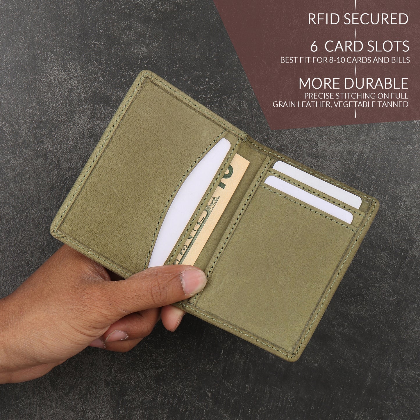 Front Pocket Leather Wallet