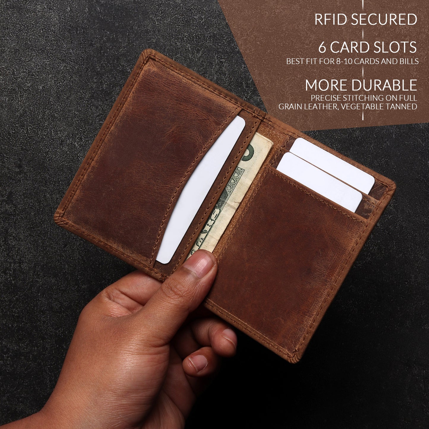 Front Pocket Leather Wallet