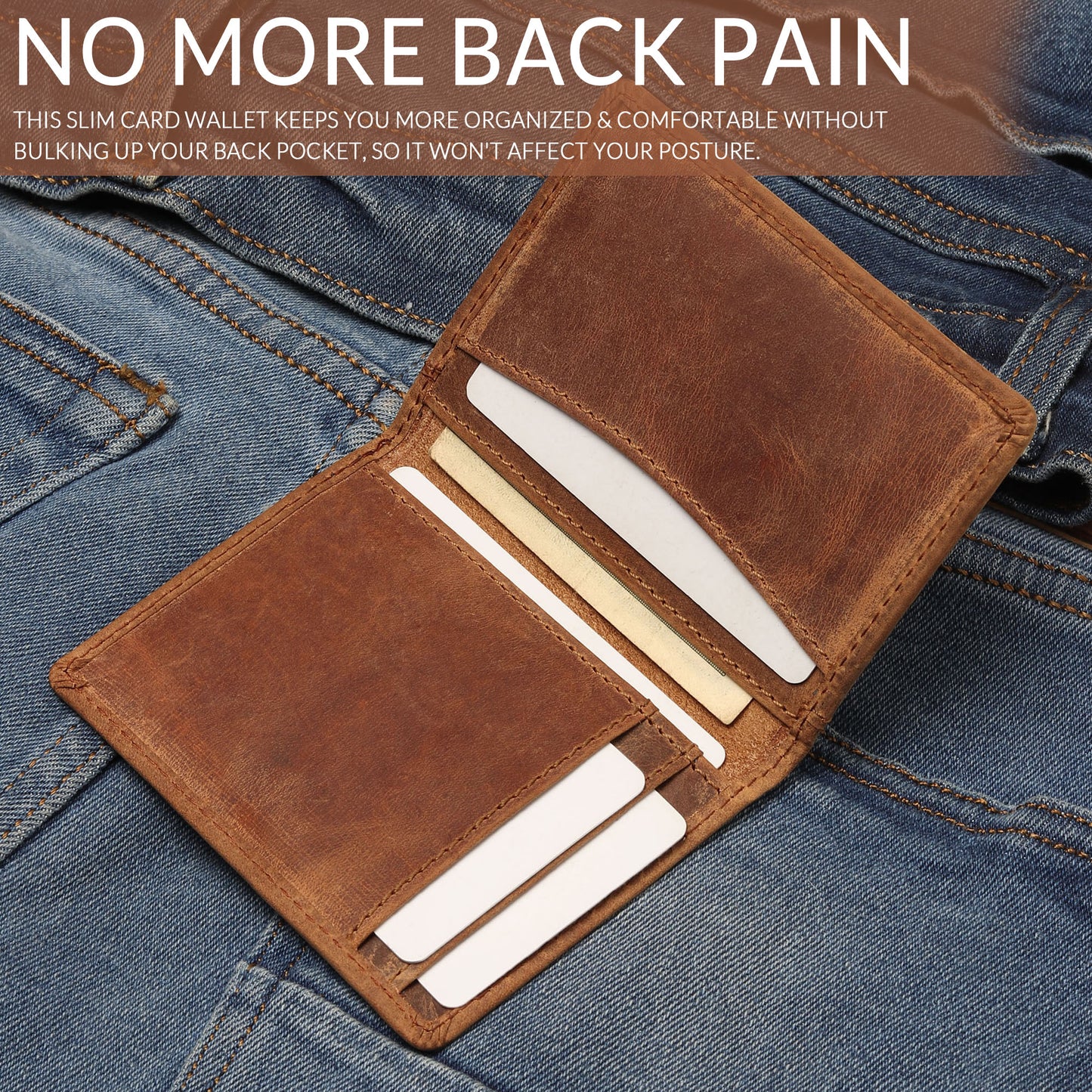 Front Pocket Leather Wallet