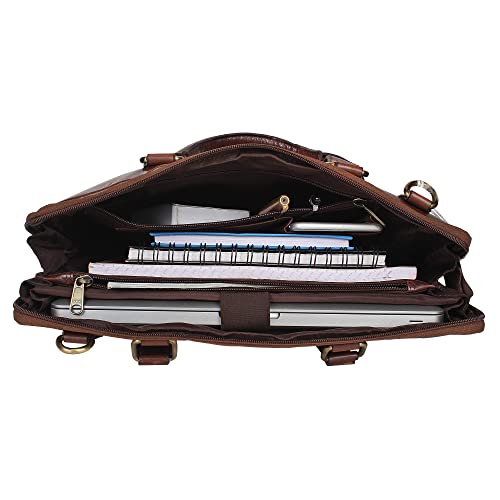 Leather Messenger Bag 14"