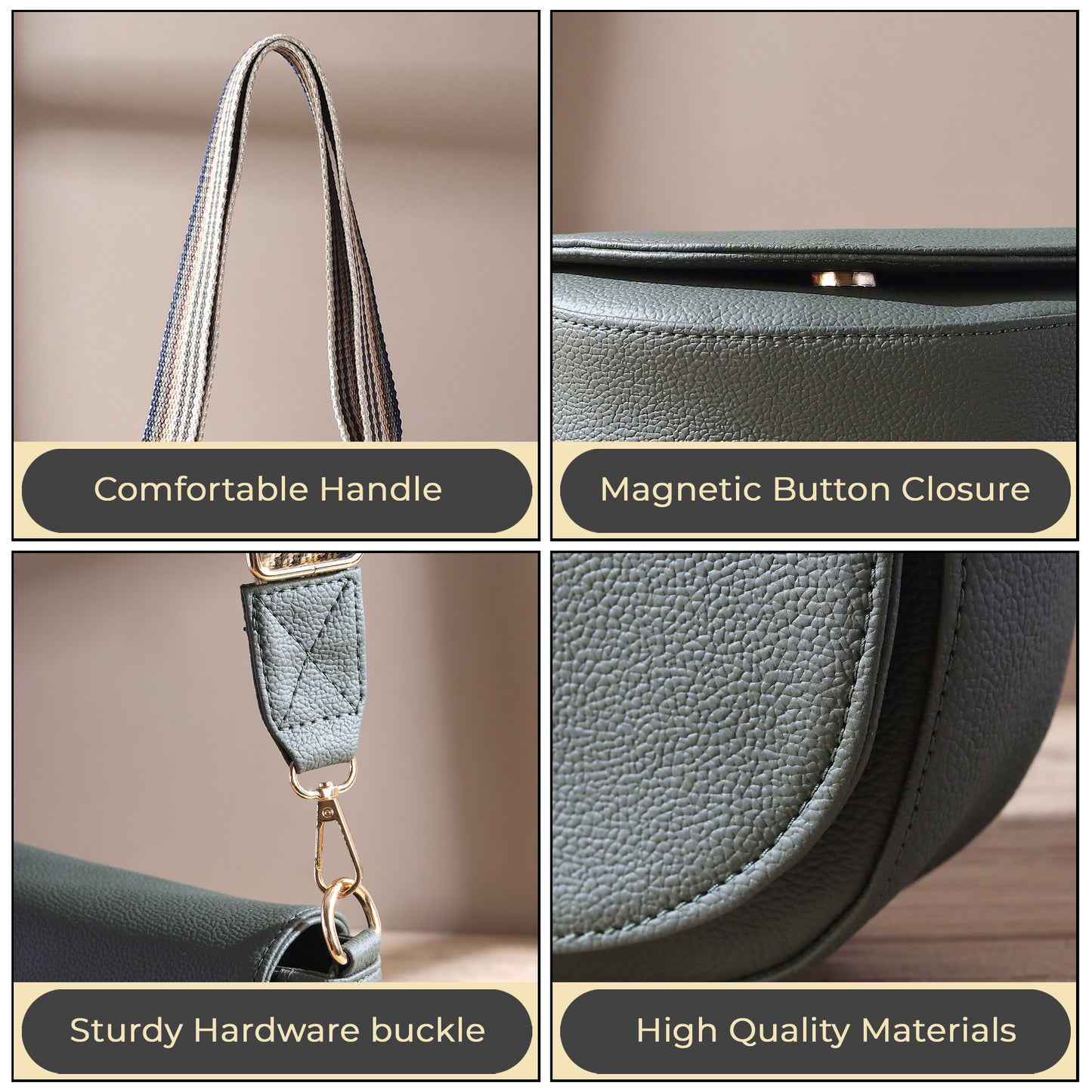 Elegant Crossbody Bag with Adjustable Strap