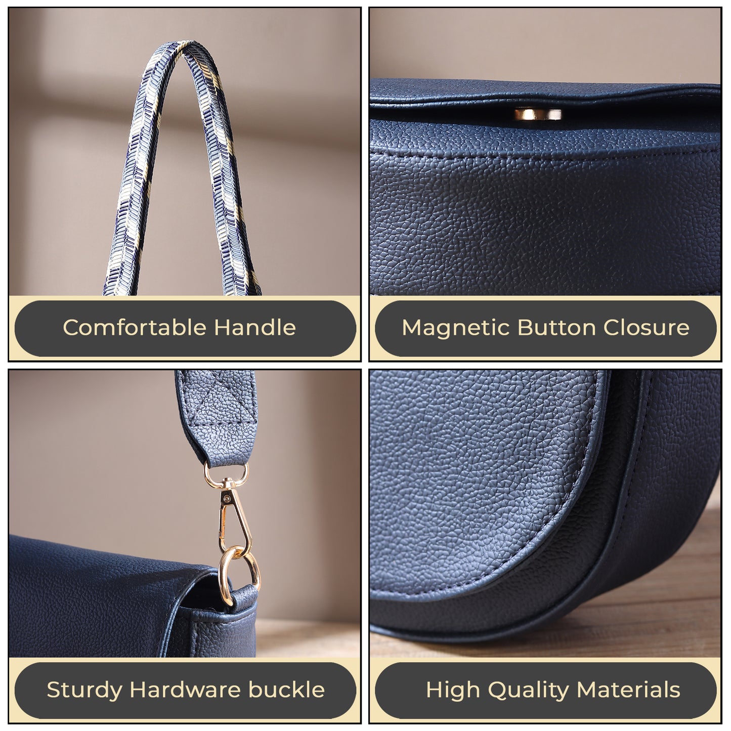 Elegant Crossbody Bag with Adjustable Strap