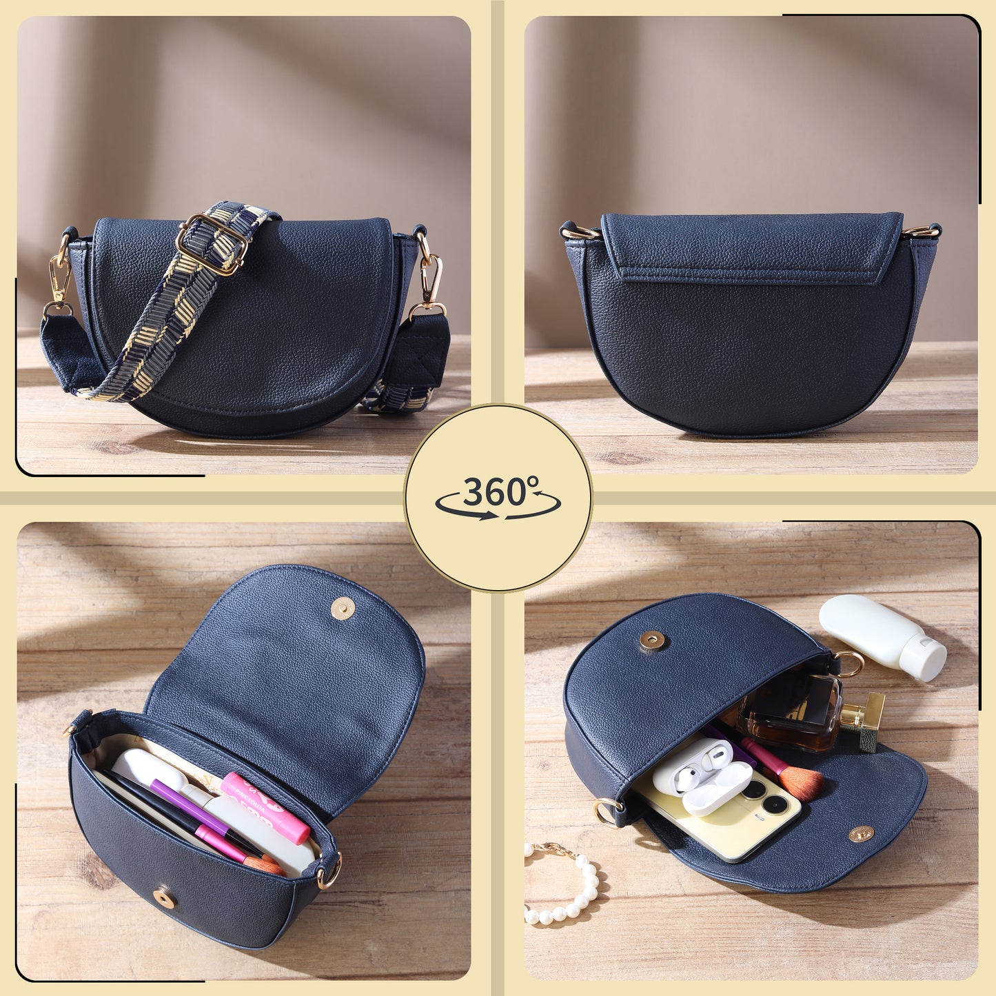 Elegant Crossbody Bag with Adjustable Strap