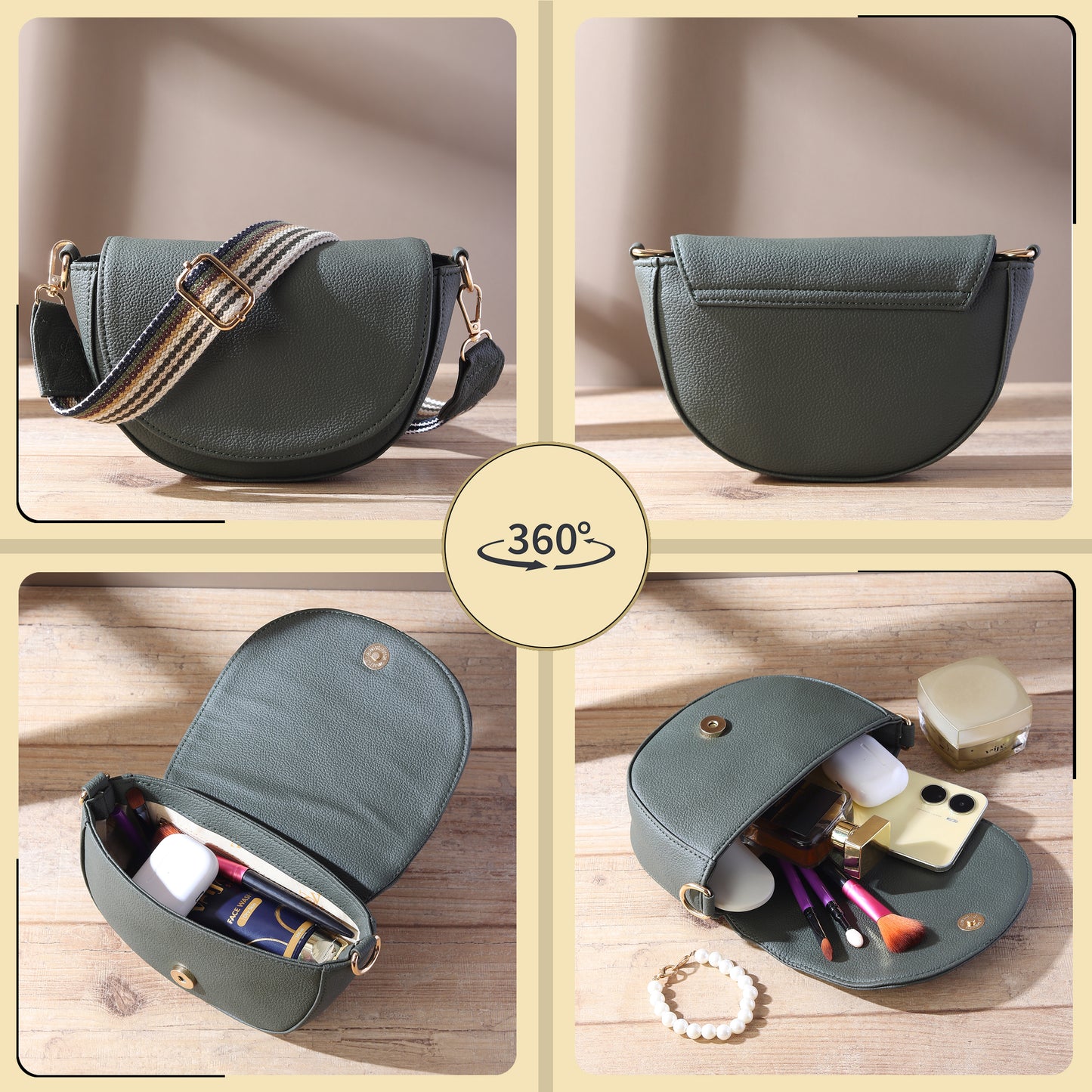 Elegant Crossbody Bag with Adjustable Strap