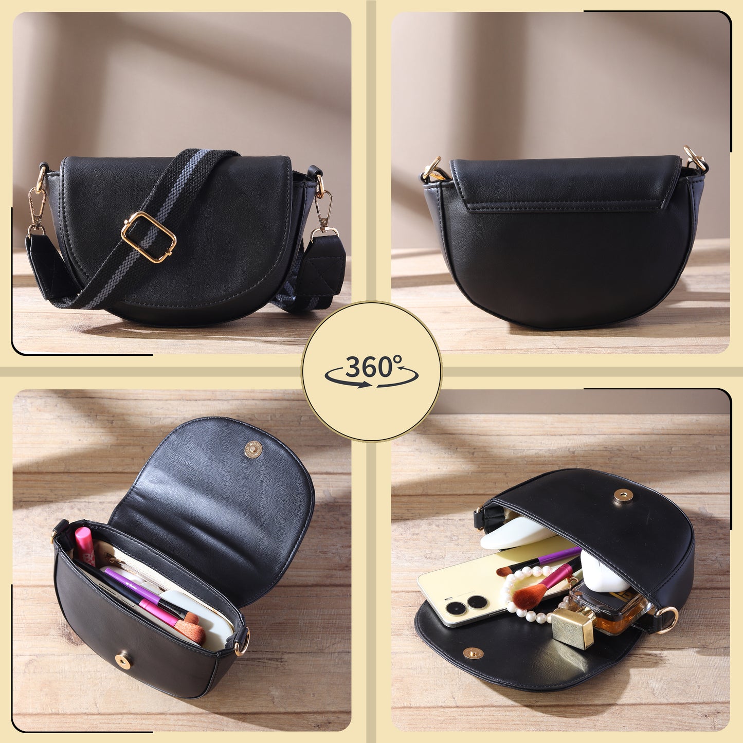 Elegant Crossbody Bag with Adjustable Strap