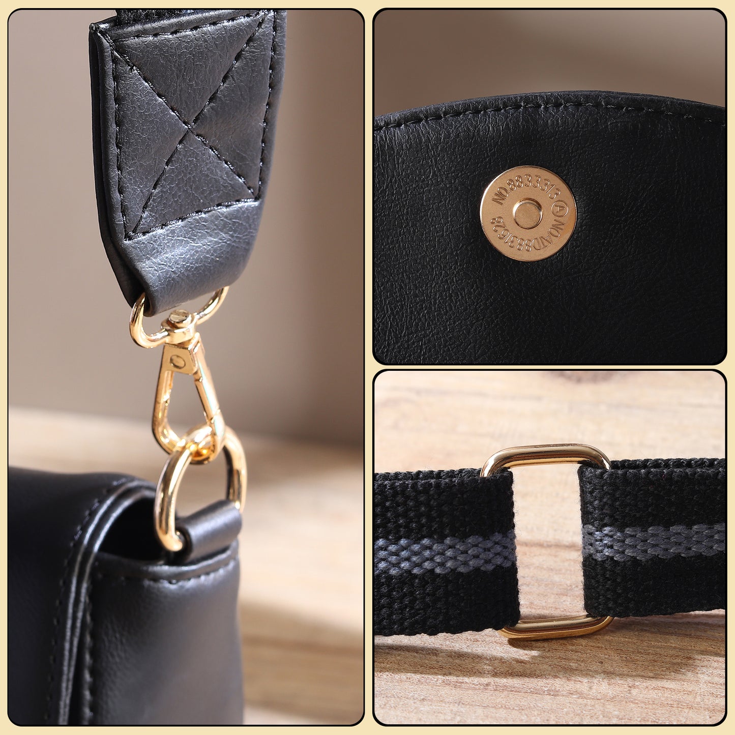 Elegant Crossbody Bag with Adjustable Strap