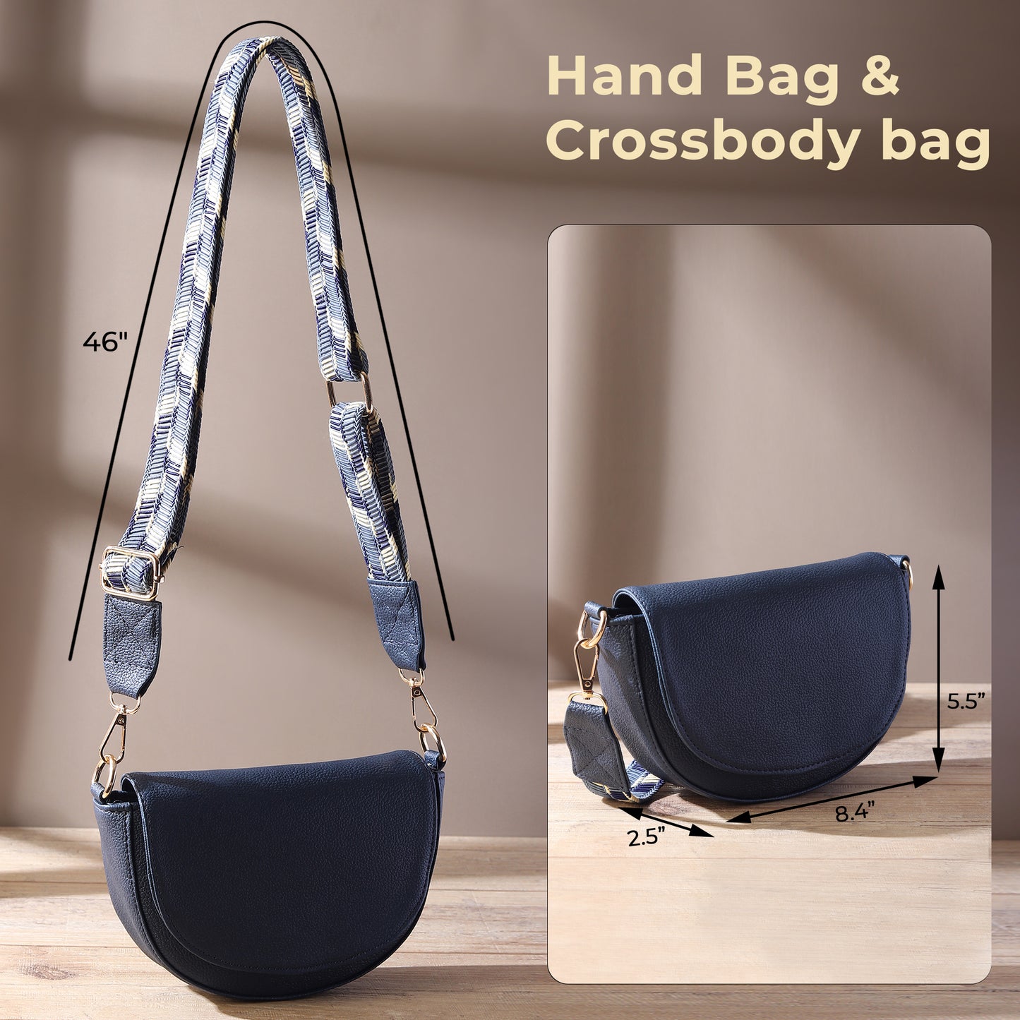 Elegant Crossbody Bag with Adjustable Strap