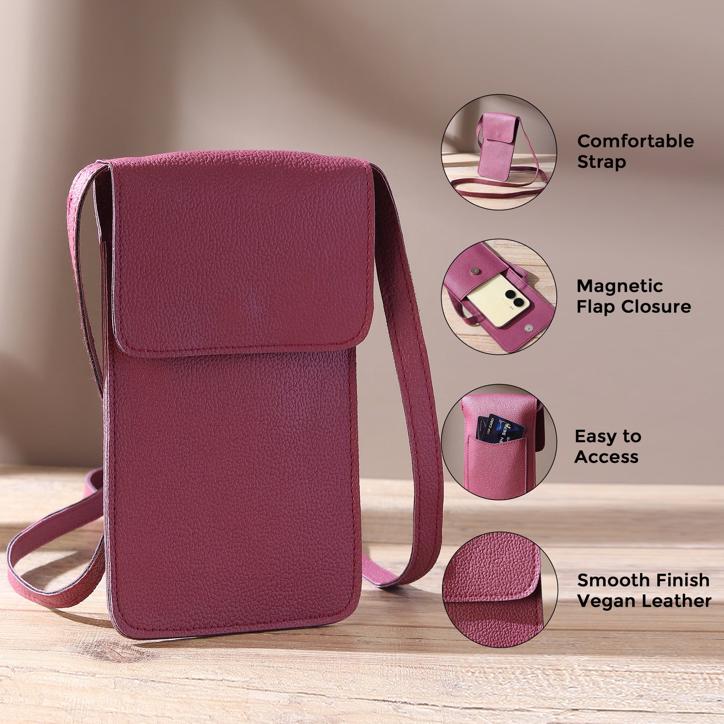 Mobile Crossbody Sling Bag | Wallet