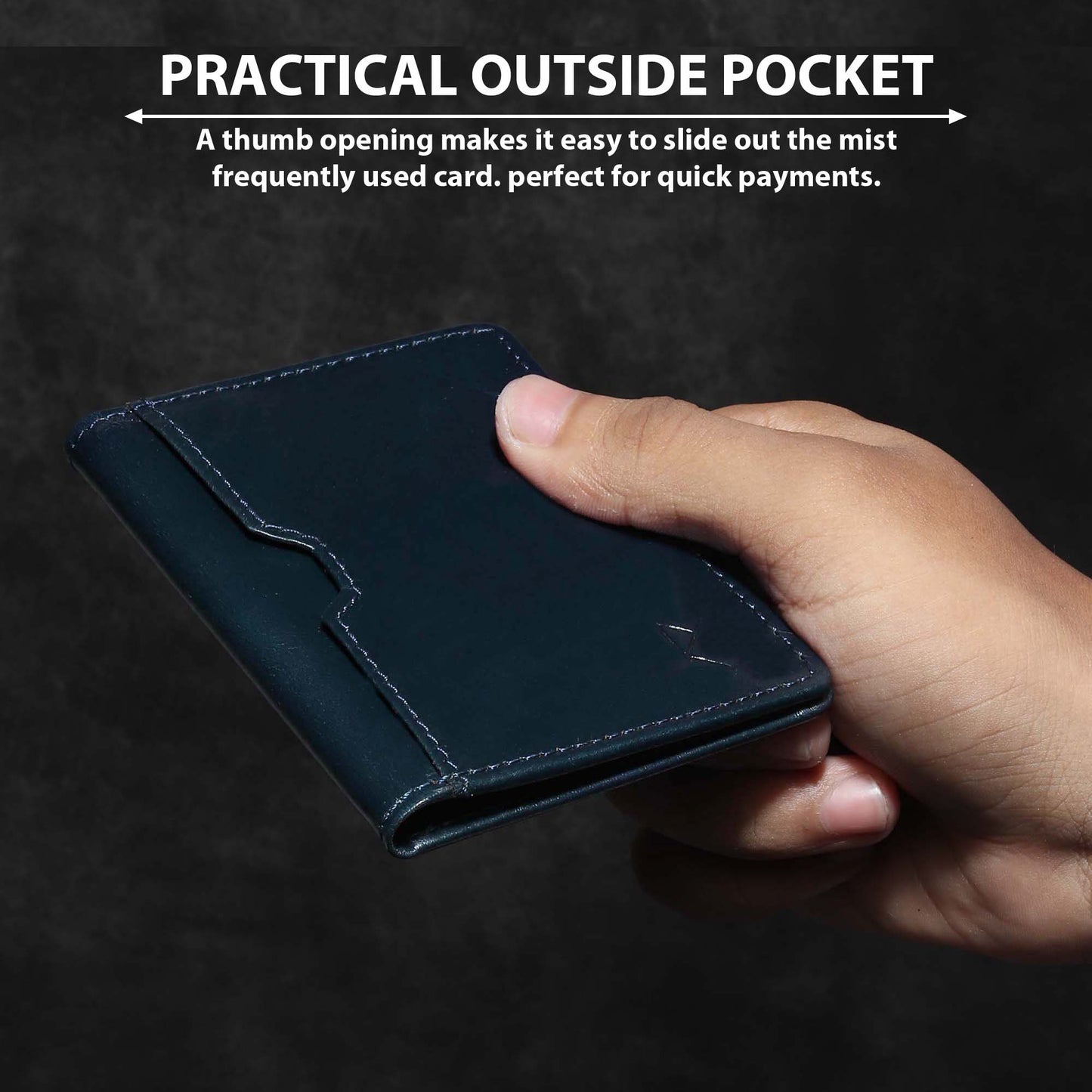 Front Pocket Leather Wallet