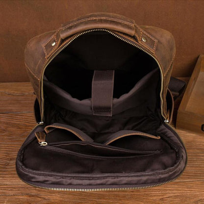 Vintage Genuine Leather 15.6 Inch Laptop Backpack